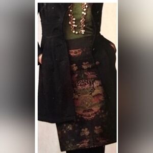 CAbi Asian Style Embroidered Skirt